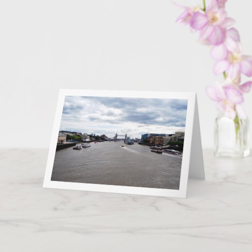 Tower Bridge  River Thames Landscape London Card