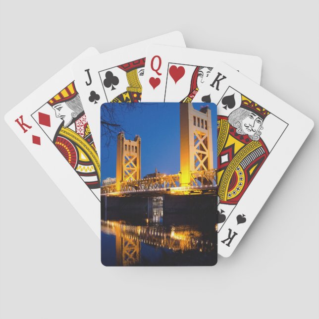 Tower Bridge - Sacramento, CA Poker Cards (Back)