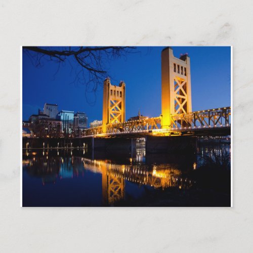 Tower Bridge _ Sacramento CA Postcard