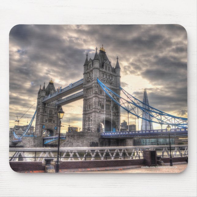 Tower Bridge & The Shard, London, England Mouse Pad (Front)