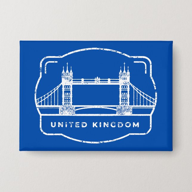 Tower Bridge United Kingdom Button (Front)