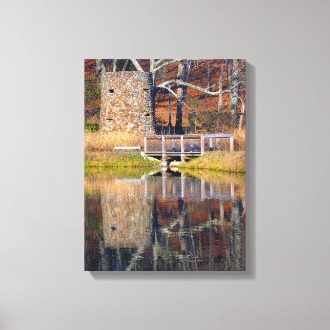 Tower by the Pond Canvas Print (Front)