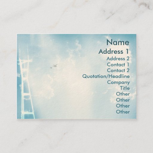 Customizable Tower - Chubby Business Card