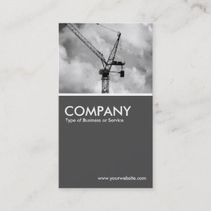 Tower Crane  - 70pc Gray Business Card