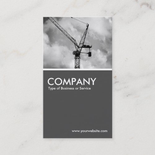 Tower Crane  - 70pc Gray Business Card