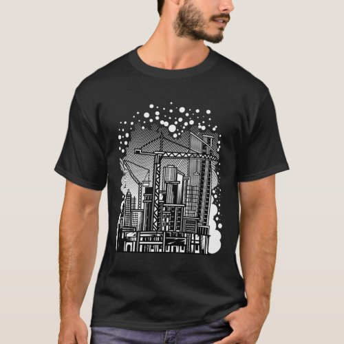 Tower Crane City 2 T_Shirt