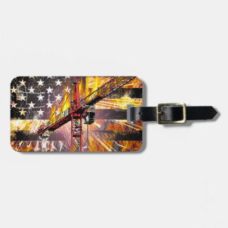 Tower Crane Operator Flag Luggage Tag
