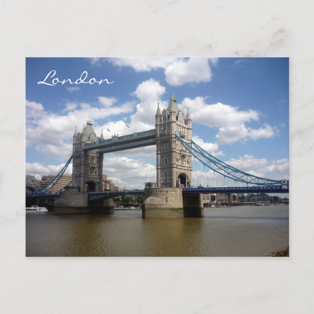 tower greetings view london postcard (Front)