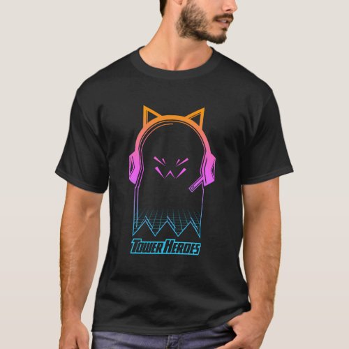 Tower Heroes Spectre Synthwave T_Shirt