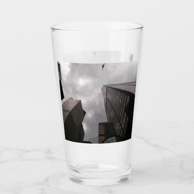 Tower in the city. glass (Front)