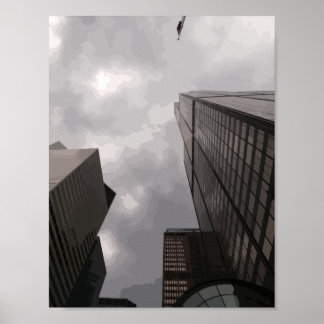 Tower in the city. poster