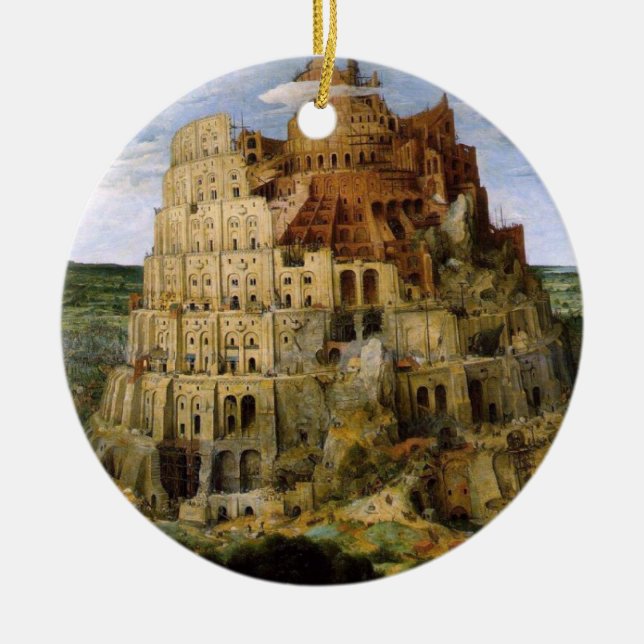 Tower of Babel - 1563 Ceramic Ornament (Front)
