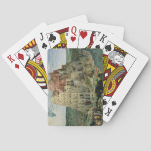 Tower of Babel, 1563 (oil on panel) Poker Cards