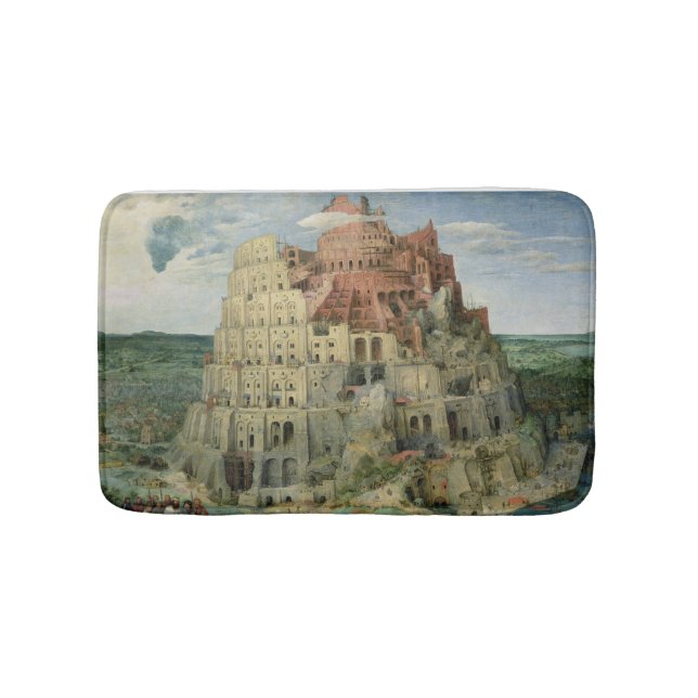Tower of Babel Bathroom Mat (Front)
