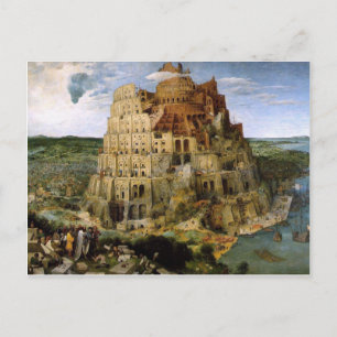 Tower of Babel by Brueghel Postcard
