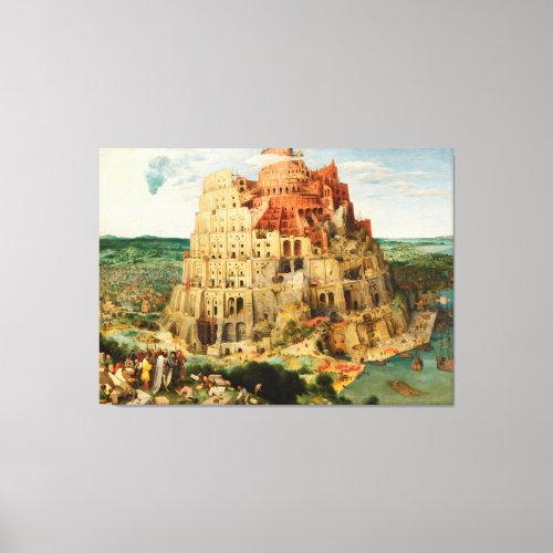 Tower of Babel by Peter Bruegel the Elder Canvas Print