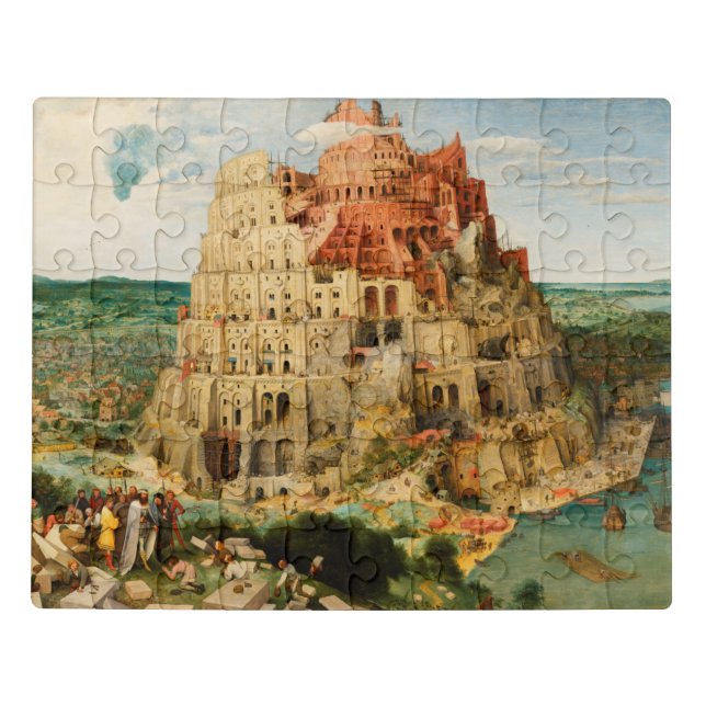 Tower of Babel by Peter Bruegel the Elder Jigsaw Puzzle (Puzzle Horizontal)