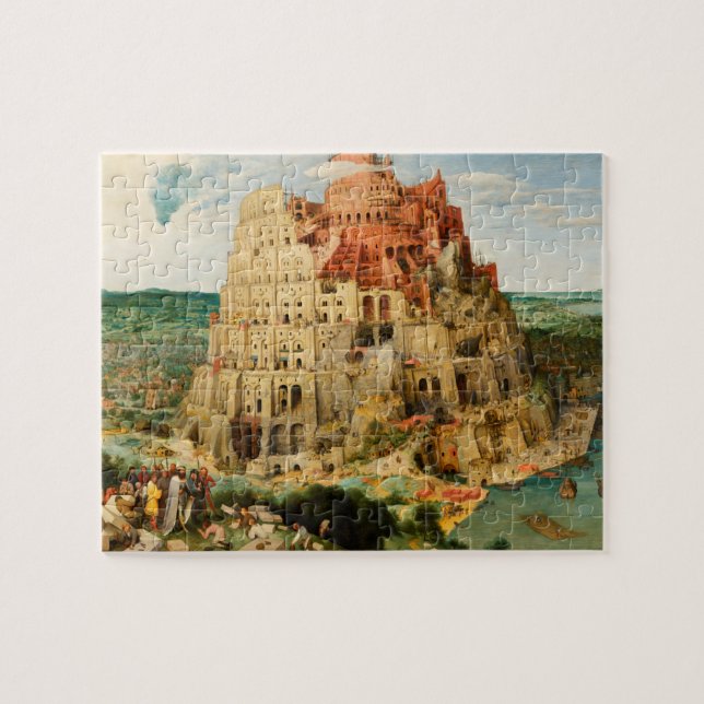Tower of Babel by Peter Bruegel the Elder Jigsaw Puzzle (Horizontal)