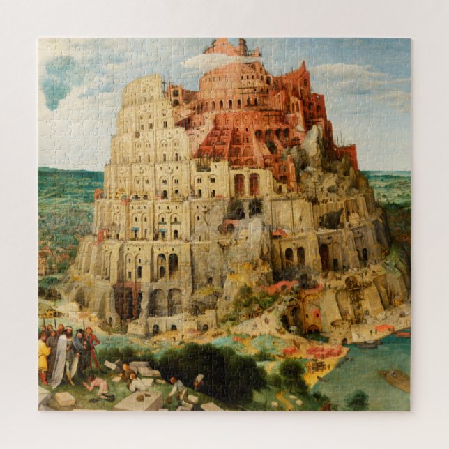 Tower of Babel by Peter Bruegel the Elder Jigsaw Puzzle (Vertical)