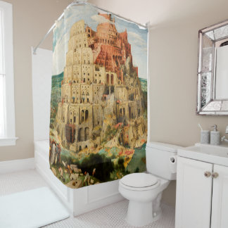 Tower of Babel by Peter Bruegel the Elder Shower Curtain