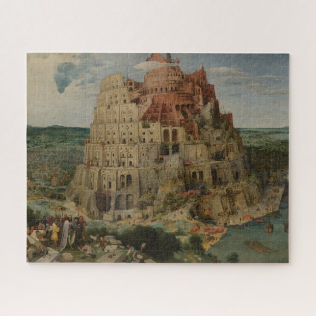 Tower of Babel by Pieter Bruegel the Elder Jigsaw Puzzle (Horizontal)