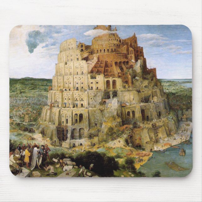 Tower of Babel - Peter Bruegel Mouse Pad (Front)