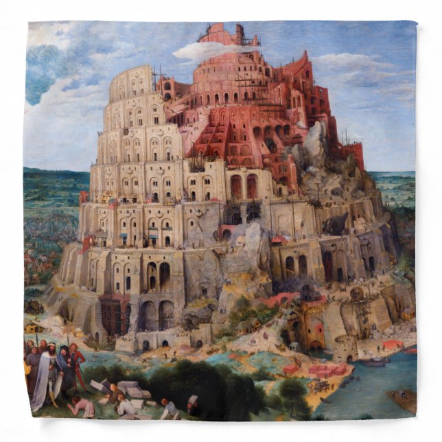 Tower of Babel, Pieter Bruegel the Elder, 1563 Bandana (Front)