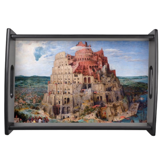 Tower of Babel, Pieter Bruegel the Elder, 1563 Serving Tray (Front)