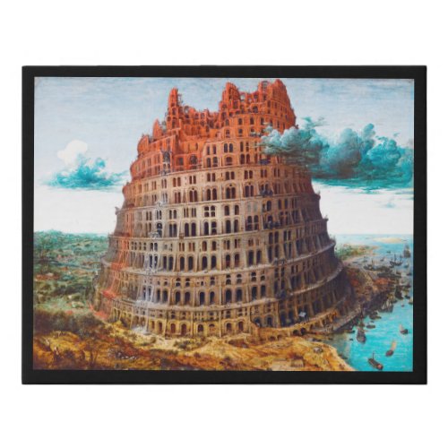 Tower of Babel Pieter Bruegel the Elder Faux Canvas Print