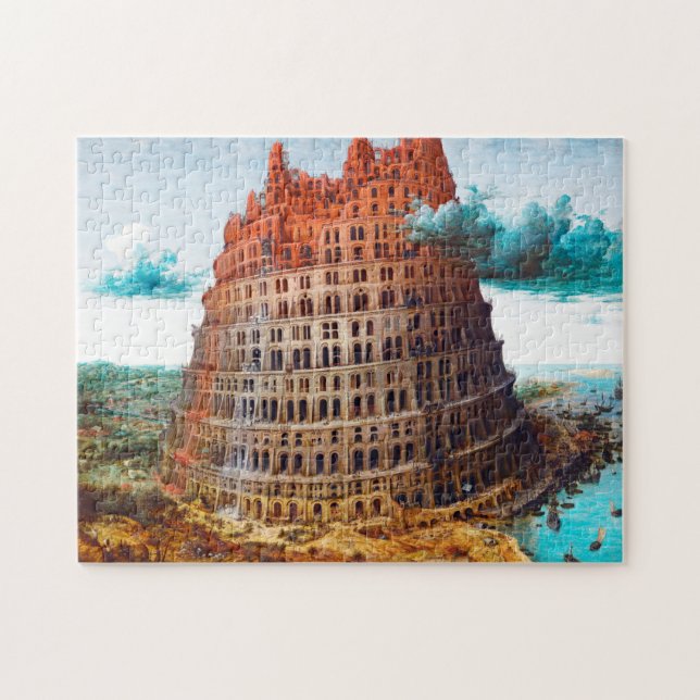 Tower of Babel, Pieter Bruegel the Elder Jigsaw Puzzle (Horizontal)