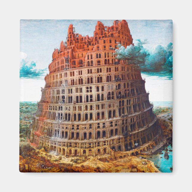 Tower of Babel, Pieter Bruegel the Elder Magnet (Front)