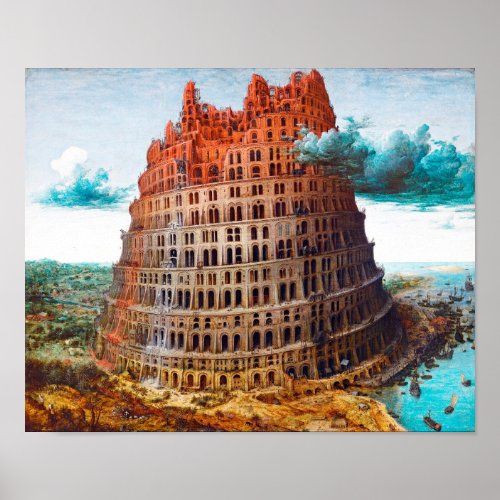 Tower of Babel Pieter Bruegel the Elder Poster