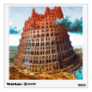 Tower of Babel, Pieter Bruegel the Elder Wall Decal