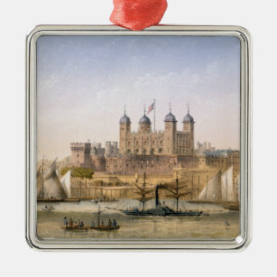 Tower of London, c.1862 (colour litho) Metal Ornament