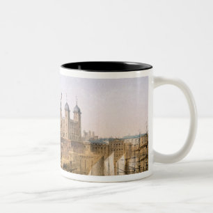 Tower of London, c.1862 (colour litho) Two-Tone Coffee Mug