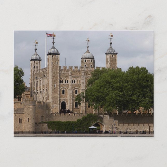 Tower Of London England Seen From Across The River Postcard (Front)