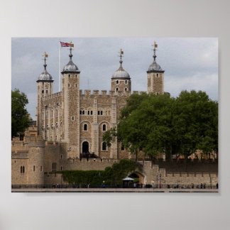 Tower Of London England Seen From Across The River Poster