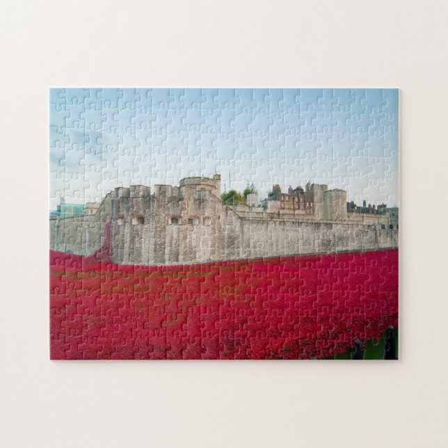 Tower of London November Poppies Jigsaw Puzzle (Horizontal)