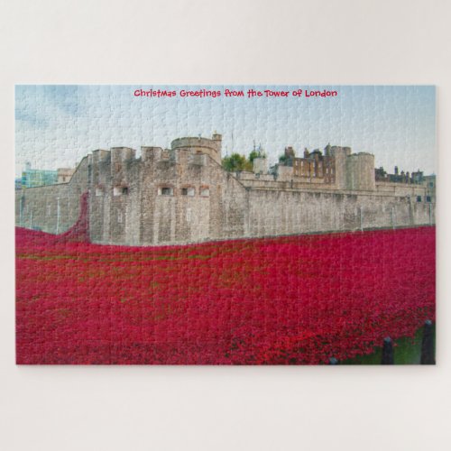 Tower of London November Poppies Jigsaw Puzzle