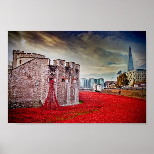 Tower Of London Poppies Red Poppy Poster