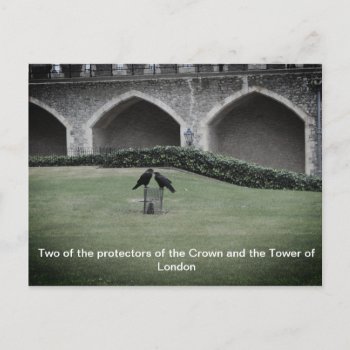 Tower Of London Ravens Postcard by forgetmenotphotos at Zazzle