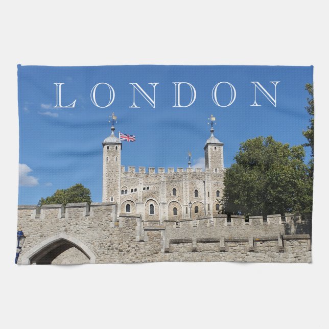 Tower of London view tea towel (Horizontal)