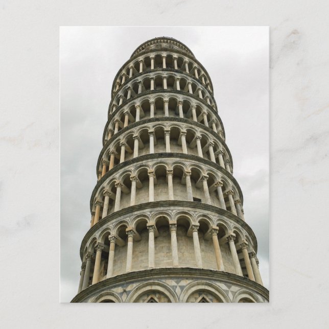 Tower of Pisa  Bridal Shower Game Postcard (Front)