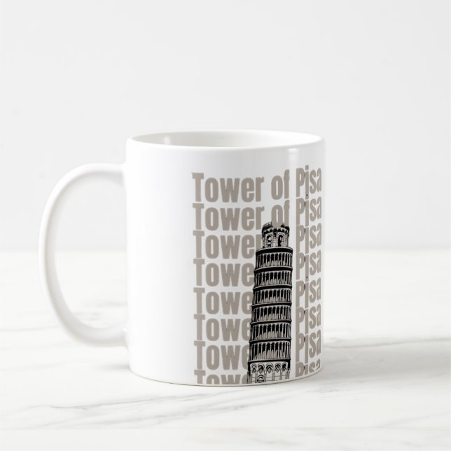 Tower Of Pisa  Coffee Mug (Left)