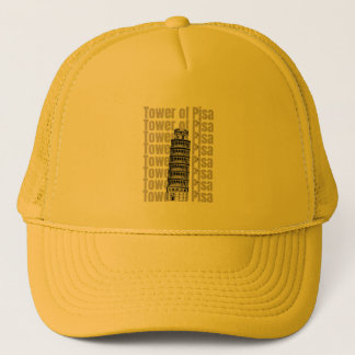 Tower Of Pisa. Italy Famous Tower. Aesthetics Trucker Hat
