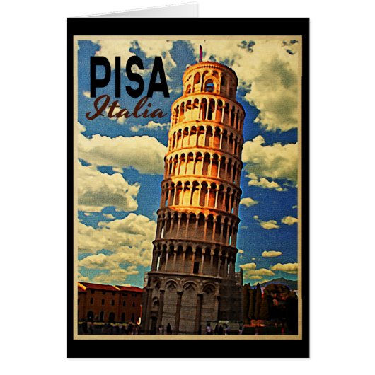Tower Of Pisa ltaly Cards (Front)
