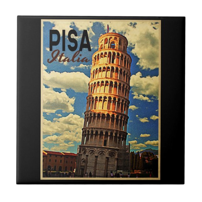 Tower Of Pisa ltaly Ceramic Tile (Front)