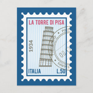 Tower of Pisa Postcard