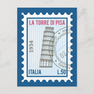 Tower of Pisa Postcard