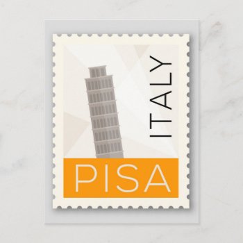 Tower Of Pisa Postcard by Zazzlemm_Cards at Zazzle